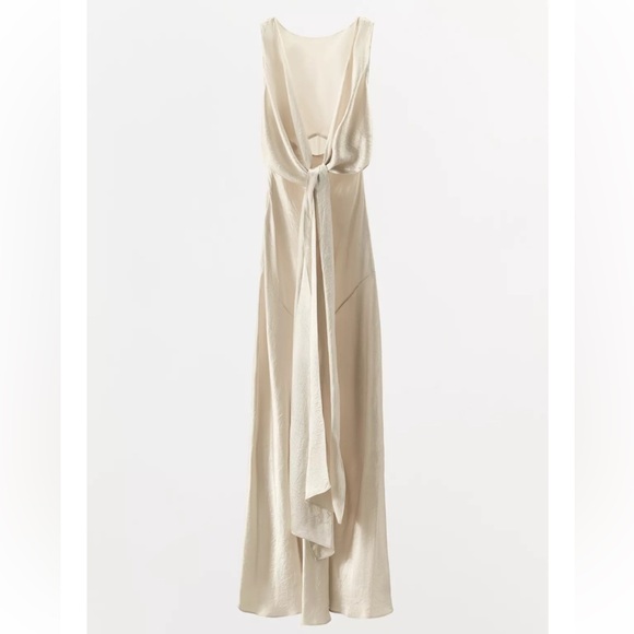 LIMITED EDITION WRINKLED EFFECT SATIN DRESS - Picture 4 of 4